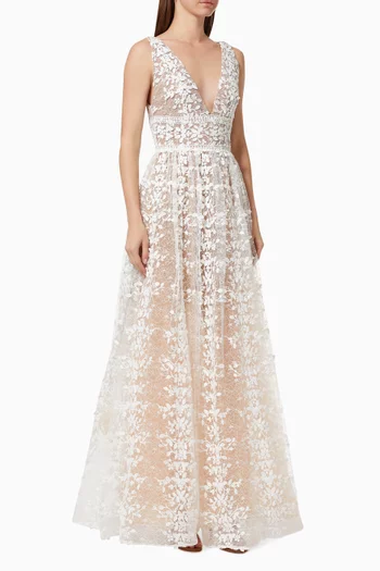 Megan Blanc Maxi Dress  