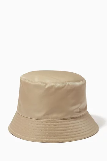 Triangle Logo Bucket Hat in Re-Nylon  