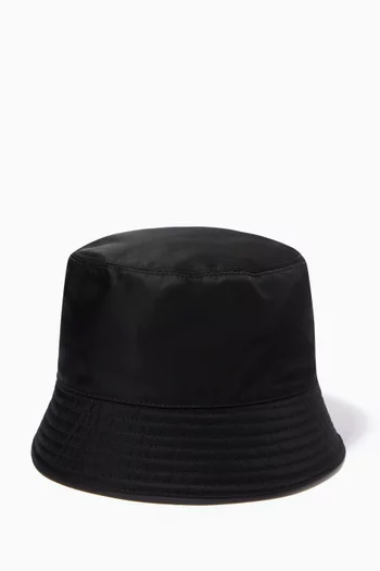 Triangle Logo Bucket Hat in Re-Nylon  