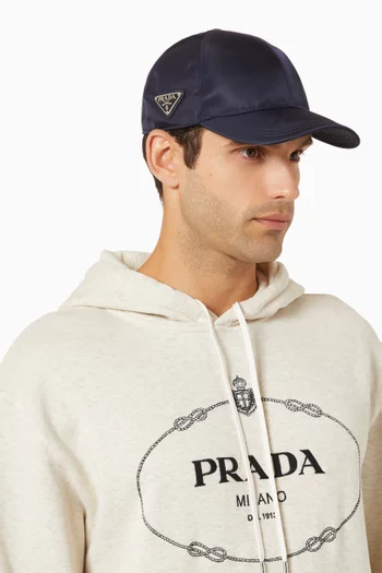 Triangle Logo Baseball Cap in Re-Nylon
