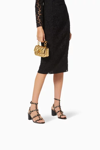 Valentino Garavani Rockstud 60 Sandals in Calfskin    