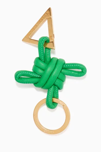 Knotted Key Ring in Nappa     