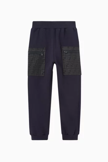 FF Nylon Pockets Sweatpants in Cotton Fleece  