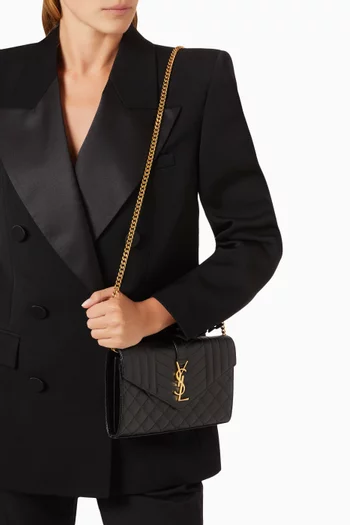 Monogram Chain Wallet in Mix Matelassé Grain de Poudre Embosse