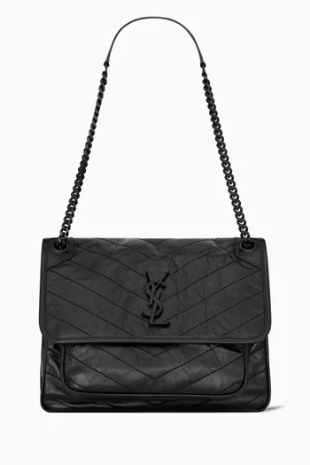 Niki Medium Shoulder Bag in Vintage Leather