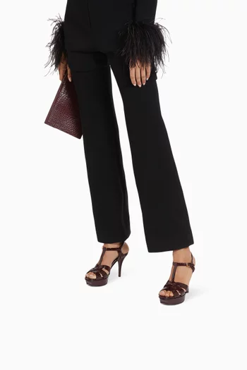 Tribute 75 Platform Sandals in Patent Leather         