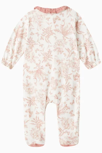 Floral Print Romper in Cotton
