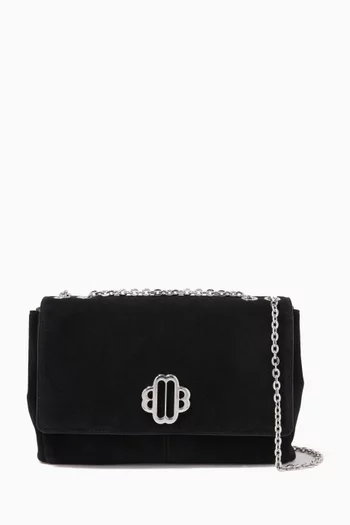 Cloversoft Chain Strap Bag in Suede 