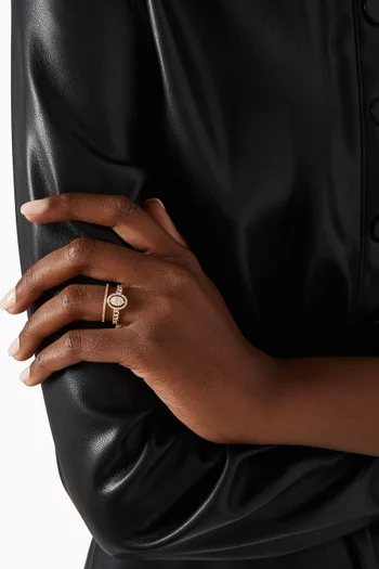 Quwa Diamond Ring in 18kt Rose Gold