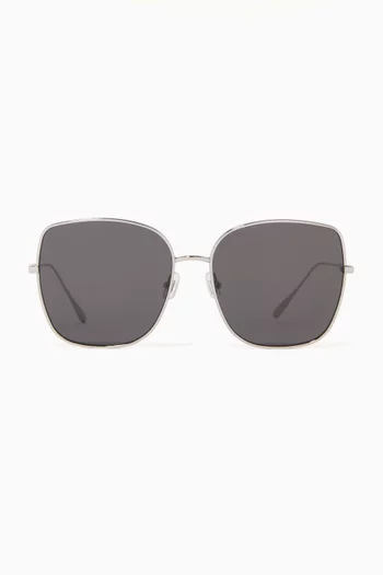 Bling-01 Square Sunglasses in Metal   