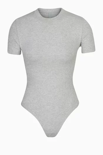Cotton Jersey T-shirt Bodysuit  