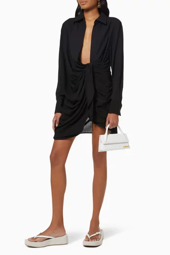 La Robe Bahia Mini Dress in Viscose Wool Blend     