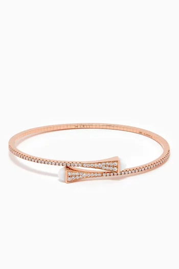 Cleo Diamond Slim Bracelet in 18kt Rose Gold