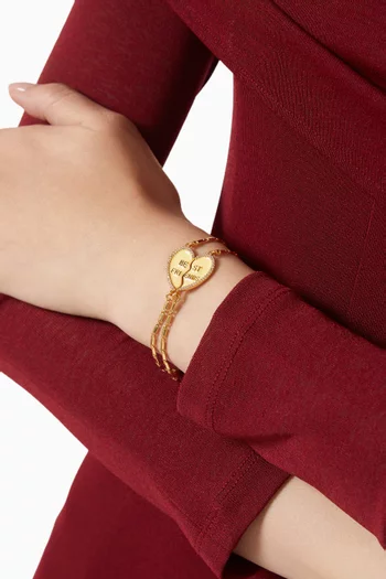 Best Friend Bracelet in 18kt Gold-plated Brass