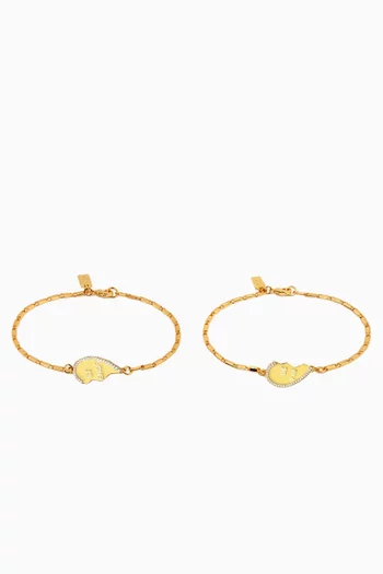 Best Friend Bracelet in 18kt Gold-plated Brass
