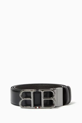 Britt Reversible  Belt in Leather  