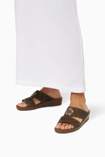 Peninsula Perforato Sandals in Softcalf      