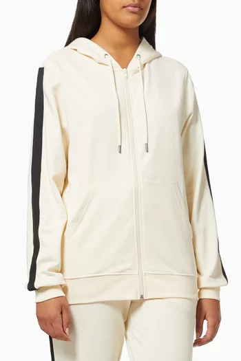 Maya Stripe Hoodie in Cotton