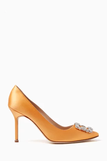 Hangisi 90 Jewel Pumps in Satin