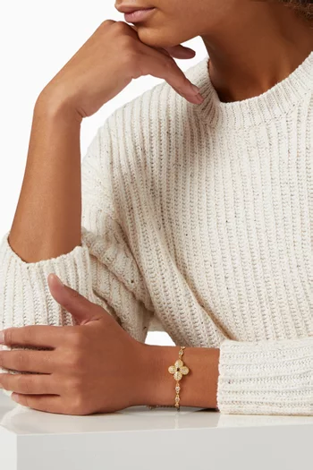Clover Bracelet in 18kt Gold Plating