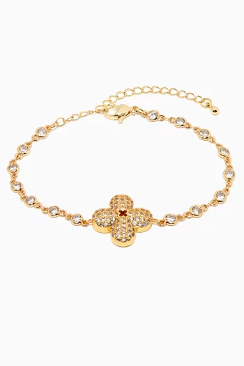 Clover Bracelet in 18kt Gold Plating