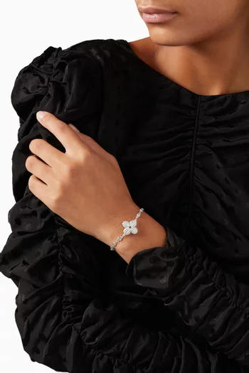 Clover Bracelet in Rhodium Plating