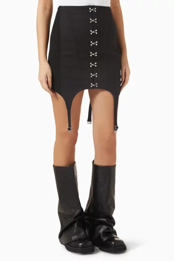 Corset Garter Skirt in Cotton-blend