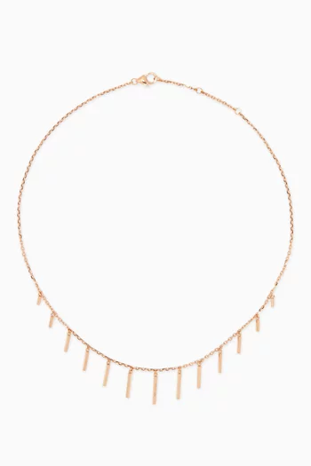 Bar Necklace in 18kt Rose Gold