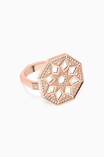 Classic Turath Medium Ring in 18kt Rose Gold   