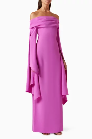 Arden Maxi Dress in Crepe