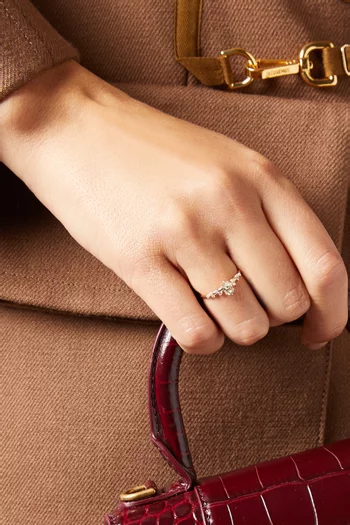 Zultanite Diamond Encrusted RIng in 14kt Rose Gold 