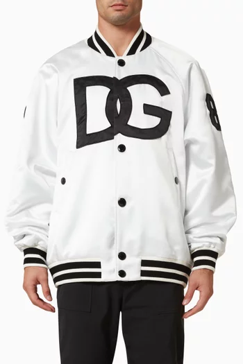 DG Embroidery and Patch Jacket in Satin