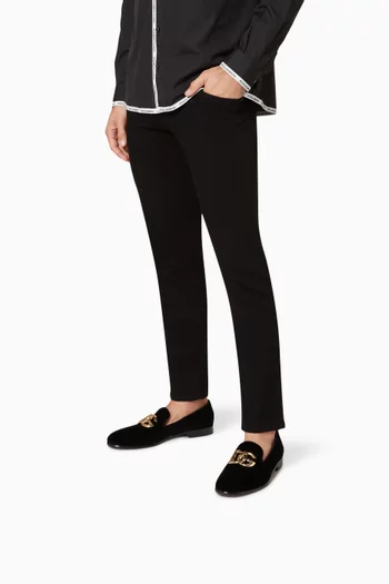 DG Logo Loafers in Velvet  