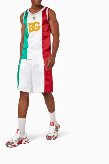 DG Logo Tank Top in Satin 