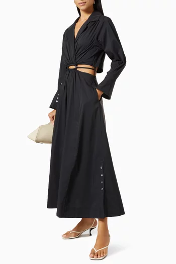 Alex Shirt Dress in Cotton Poplin    