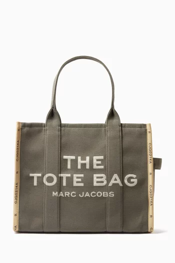 The Large Tote Bag in Jacquard Canvas