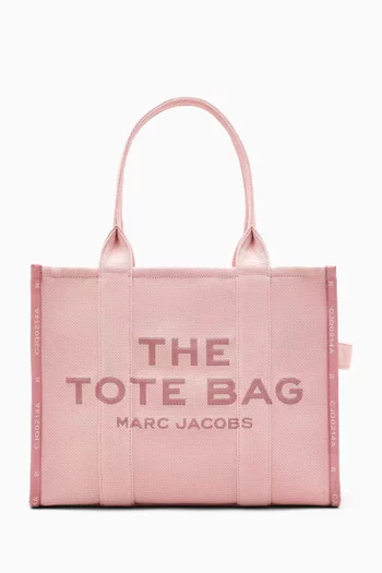 The Large Tote Bag in Jacquard Canvas