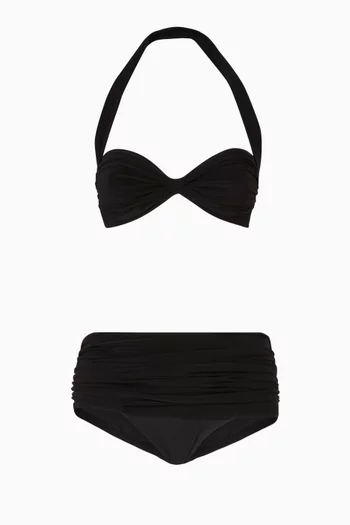 Low Rise Bill Bikini Bottoms in Poly Lycra  