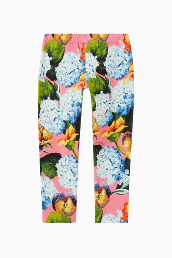 Hydrangea Leggings in Jersey
