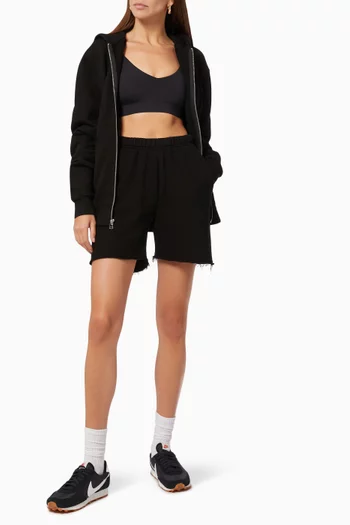 Raw Hem Sweat Shorts