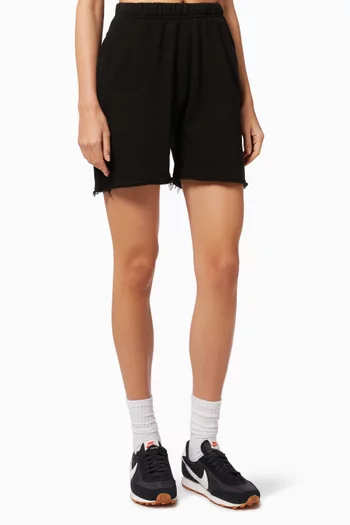 Raw Hem Sweat Shorts
