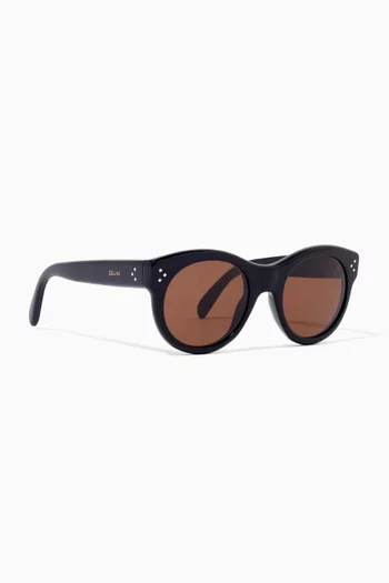 Round Sunglasses in Acetate 