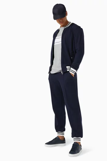 Stripe Jogger Pants in Cotton  