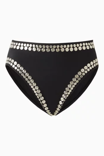 Stud-embellished Bikini Briefs