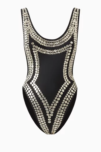 Marissa Stud-embellished One-piece Swimsuit