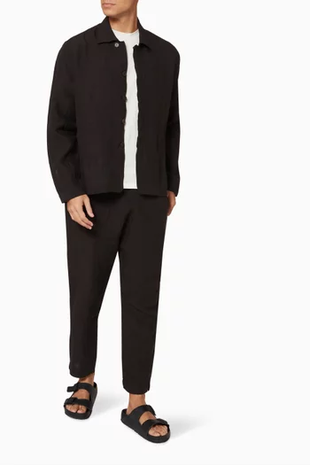 Drawstring Pants in Lightweight Linen