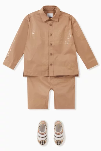 Tonal Shorts in Cotton 