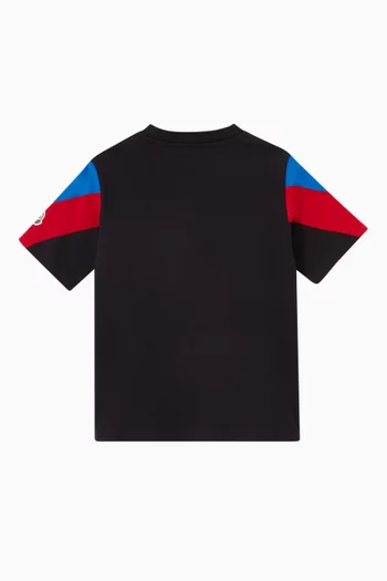 Stripe Logo T-shirt in Cotton 