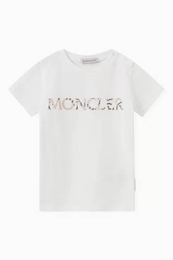 Moncler Logo Printed T-shirt in Jersey    