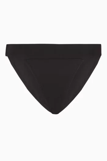Banded Bikini Bottoms in Nylon Lycra  